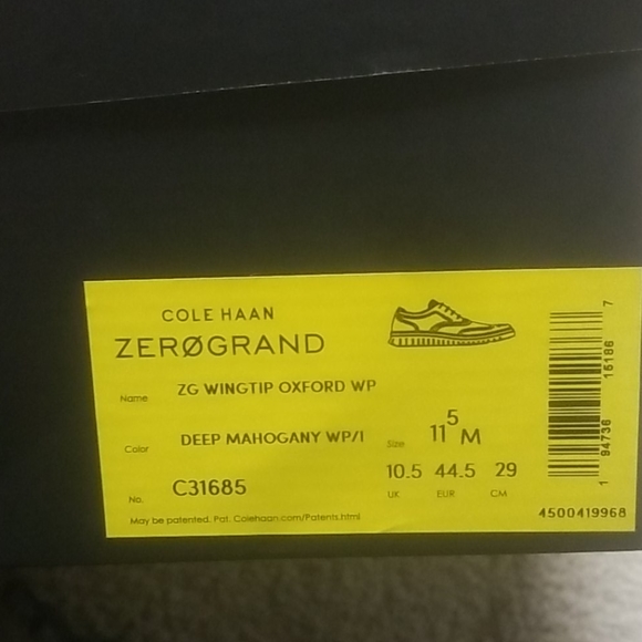 Cole Haan zeroground wingtip (waterproof) - Picture 5 of 7